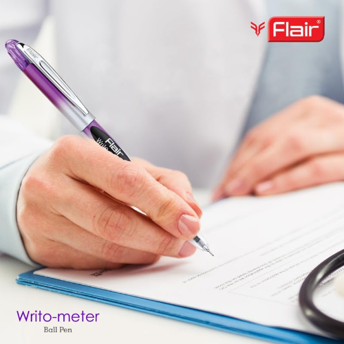 Flair Writo-Meter Ball Pen (Box Pack)(Pack of 5)