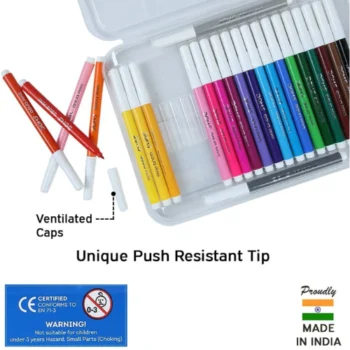 DOMS Pastel Super Soft Brush Tip Nib Sketch Pens (Washable Ink)