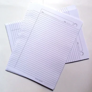 Aretor White A4 School Project One Side Ruled Pack of 40 Sheets