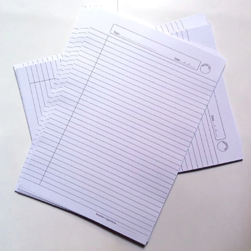 Aretor White A4 School Project Sheets (Pack of 40)