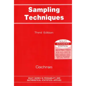 Sampling Techniques (3rd Edition)